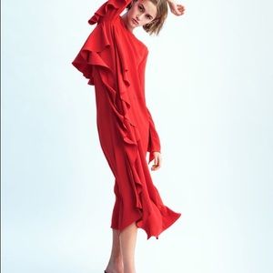 Elegant orange Maxi Dress